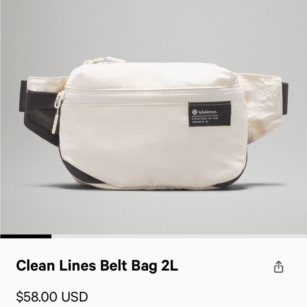 clean lines belt bag